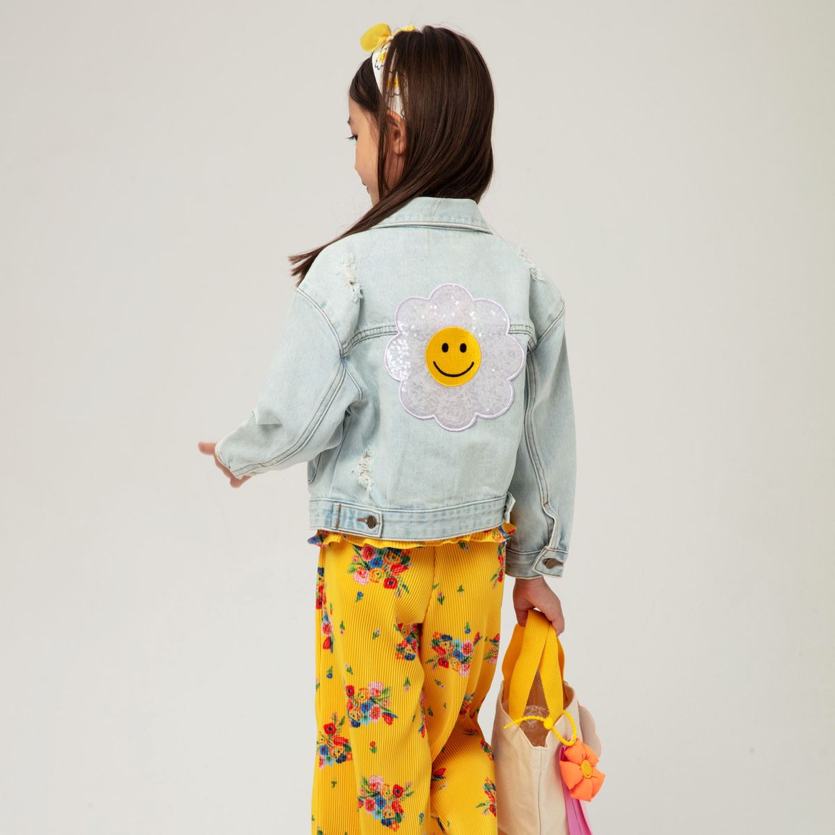 Daisy Patched Denim Jacket